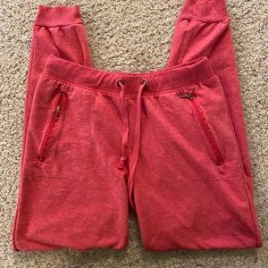 Pink low rise sweatpants